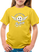 Fly Away - Retro Winged Emoji Graphic Youth's T-shirt