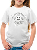 Fly Away - Retro Winged Emoji Graphic Youth's T-shirt
