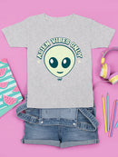 Alien Emoji Vibes Only - Retro UFO Space Graphic Youth's T-shirt