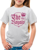 The Royals - Retro Gothic Crown Emoji Graphic Youth's T-shirt