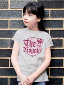 The Royals - Retro Gothic Crown Emoji Graphic Youth's T-shirt