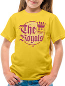 The Royals - Retro Gothic Crown Emoji Graphic Youth's T-shirt