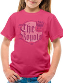 The Royals - Retro Gothic Crown Emoji Graphic Youth's T-shirt
