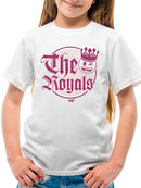 The Royals - Retro Gothic Crown Emoji Graphic Youth's T-shirt