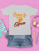 Welcome Vibes - Open Sign Emoji Graphic Youth's T-shirt