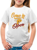 Welcome Vibes - Open Sign Emoji Graphic Youth's T-shirt