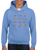 Celestial Zodiac Emoji - Astrology Horoscope Constellation Youth's Hoodie