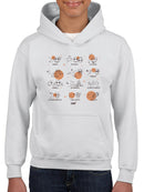 Celestial Zodiac Emoji - Astrology Horoscope Constellation Youth's Hoodie
