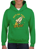Out of This World - Alien Emoji Rocket Adventure Graphic Youth's Hoodie