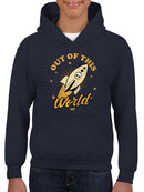 Out of This World - Alien Emoji Rocket Adventure Graphic Youth's Hoodie