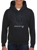 Moonchild Emoji - Cosmic Smiley Starry Night Youth's Hoodie