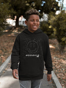 Moonchild Emoji - Cosmic Smiley Starry Night Youth's Hoodie