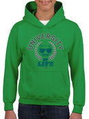 University of Life - Dark Emoji College Style Graphic Youth's Hoodie