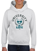 University of Life - Dark Emoji College Style Graphic Youth's Hoodie