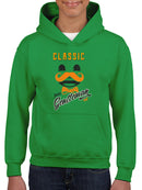 Classic Pure Gentleman - Vintage Mustache Bow Tie Youth's Hoodie