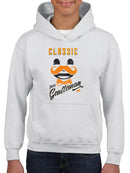 Classic Pure Gentleman - Vintage Mustache Bow Tie Youth's Hoodie