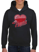 Pure Passion Emoji - Bold Heart Graphic Youth's Hoodie