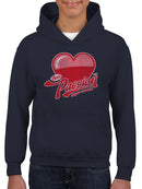 Pure Passion Emoji - Bold Heart Graphic Youth's Hoodie
