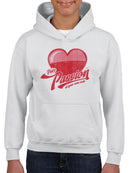 Pure Passion Emoji - Bold Heart Graphic Youth's Hoodie