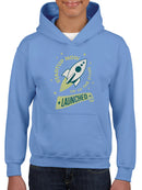 Launched - Startup Rocket Retro Graphic Youth's Hoodie