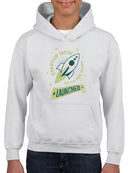 Launched - Startup Rocket Retro Graphic Youth's Hoodie