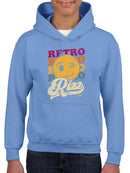 Retro Rizz - Vintage Winking Emoji Graphic Youth's Hoodie