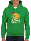 Retro Rizz - Vintage Winking Emoji Graphic Youth's Hoodie