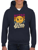 Retro Rizz - Vintage Winking Emoji Graphic Youth's Hoodie