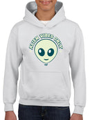Alien Emoji Vibes Only - Retro UFO Space Graphic Youth's Hoodie