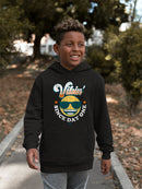 Vibin’ Since Day One - Cool Retro Emoji Smiley Graphic Youth's Hoodie