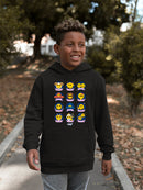 Zodiac Emoji Icons - Astrology Horoscope Graphic Youth's Hoodie