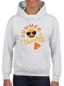 Summer Vacation - Retro Beach Emoji Travel Graphic Youth's Hoodie