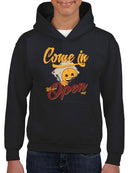 Welcome Vibes - Open Sign Emoji Graphic Youth's Hoodie