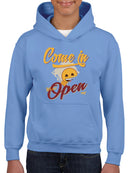 Welcome Vibes - Open Sign Emoji Graphic Youth's Hoodie