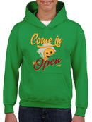 Welcome Vibes - Open Sign Emoji Graphic Youth's Hoodie