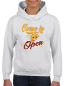 Welcome Vibes - Open Sign Emoji Graphic Youth's Hoodie