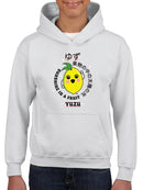 Kawaii Yuzu Citrus - Japanese Fruit Emoji Graphic Youth's Hoodie