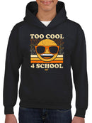 Too Cool 4 School - Retro Emoji Sunglasses Graphic Youth's Hoodie