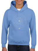 Zodiac Wheel Emoji  - Astrology Horoscope Constellation Youth's Hoodie