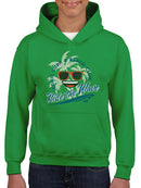 Ride the Wave - Surf Club Beach Vibes Retro Emoji Youth's Hoodie
