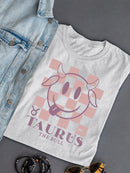 Taurus Zodiac Graphic - Bull Symbol Retro Design Women's T-shirt