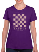 Taurus Zodiac Graphic - Bull Symbol Retro Design Women's T-shirt