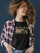 Saturn Vibes - Cosmic Planet Emoji Design Women's T-shirt