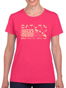 Saturn Vibes - Cosmic Planet Emoji Design Women's T-shirt