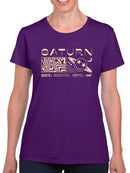Saturn Vibes - Cosmic Planet Emoji Design Women's T-shirt