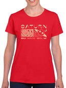 Saturn Vibes - Cosmic Planet Emoji Design Women's T-shirt