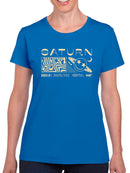 Saturn Vibes - Cosmic Planet Emoji Design Women's T-shirt