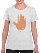 Astro Palmistry - Zodiac Hand Emoji Art Design Women's T-shirt