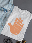 Astro Palmistry - Zodiac Hand Emoji Art Design Women's T-shirt