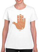 Astro Palmistry - Zodiac Hand Emoji Art Design Women's T-shirt